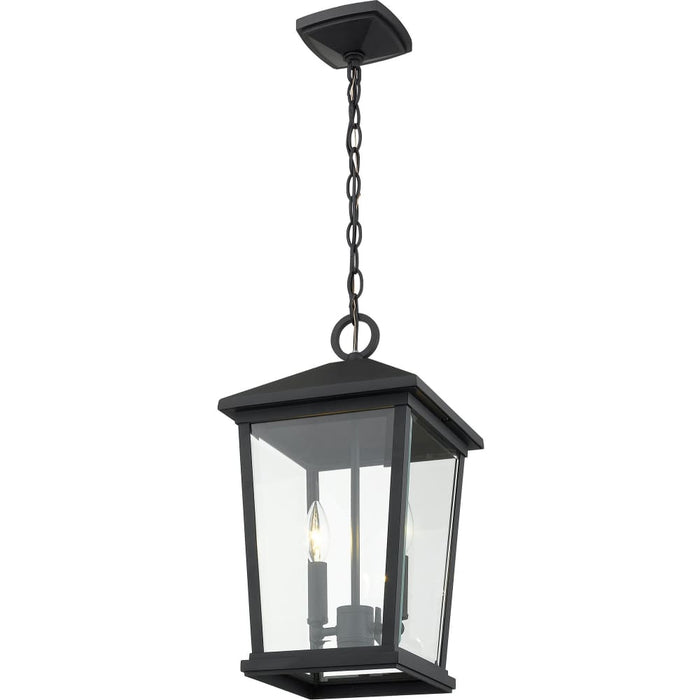 Beacon Black Outdoor Chain Mount Ceiling Fixture - Outdoor Pendants