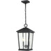Beacon Black Outdoor Chain Mount Ceiling Fixture | theLightShop