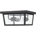Beacon Black Outdoor Flush Ceiling Mount Fixture - Outdoor Ceiling Lights