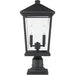 Beacon Black Outdoor Pier Mounted Fixture - Outdoor Pier Mounted Fixtures