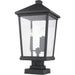 Beacon Black Outdoor Pier Mounted Fixture - Outdoor Pier Mounted Fixtures