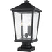Beacon Black Outdoor Pier Mounted Fixture - Outdoor Pier Mounted Fixtures