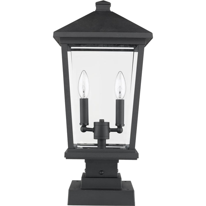 Beacon Black Outdoor Pier Mounted Fixture - Outdoor Pier Mounted Fixtures