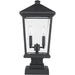 Beacon Black Outdoor Pier Mounted Fixture - Outdoor Pier Mounted Fixtures