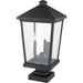 Beacon Black Outdoor Pier Mounted Fixture - Outdoor Pier Mounted Fixtures