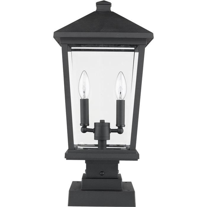 Beacon Black Outdoor Pier Mounted Fixture - Outdoor Pier Mounted Fixtures
