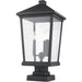 Beacon Black Outdoor Pier Mounted Fixture - Outdoor Pier Mounted Fixtures