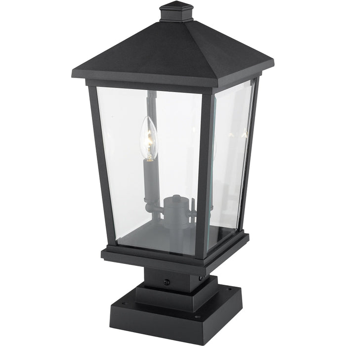 Beacon Black Outdoor Pier Mounted Fixture - Outdoor Pier Mounted Fixtures