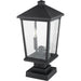 Beacon Black Outdoor Pier Mounted Fixture - Outdoor Pier Mounted Fixtures