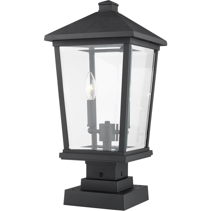Beacon Black Outdoor Pier Mounted Fixture - Outdoor Pier Mounted Fixtures