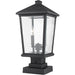 Beacon Black Outdoor Pier Mounted Fixture - Outdoor Pier Mounted Fixtures