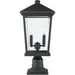 Beacon Black Outdoor Pier Mounted Fixture - Outdoor Pier Mounted Fixtures