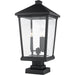 Beacon Black Outdoor Pier Mounted Fixture - Outdoor Pier Mounted Fixtures