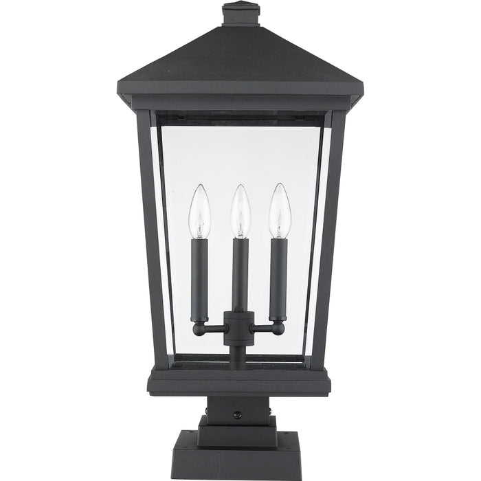 Beacon Black Outdoor Pier Mounted Fixture - Outdoor Pier Mounted Fixtures
