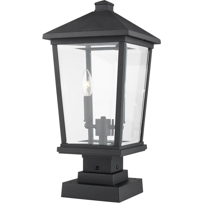 Beacon Black Outdoor Pier Mounted Fixture - Outdoor Pier Mounted Fixtures