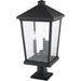 Beacon Black Outdoor Pier Mounted Fixture - Outdoor Pier Mounted Fixtures