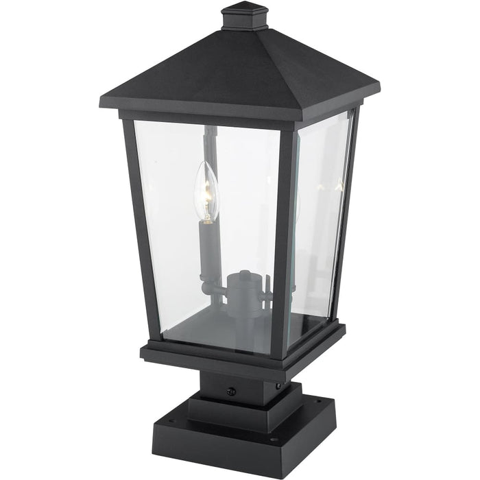 Beacon Black Outdoor Pier Mounted Fixture - Outdoor Pier Mounted Fixtures