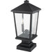 Beacon Black Outdoor Pier Mounted Fixture - Outdoor Pier Mounted Fixtures