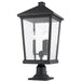Beacon Black Outdoor Pier Mounted Fixture - Outdoor Pier Mounted Fixtures