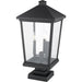 Beacon Black Outdoor Pier Mounted Fixture - Outdoor Pier Mounted Fixtures