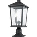 Beacon Black Outdoor Pier Mounted Fixture - Outdoor Pier Mounted Fixtures