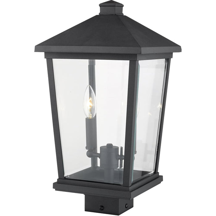 Beacon Black Outdoor Post Mount Fixture - Outdoor Post Mount Fixtures