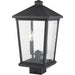 Beacon Black Outdoor Post Mount Fixture - Outdoor Post Mount Fixtures