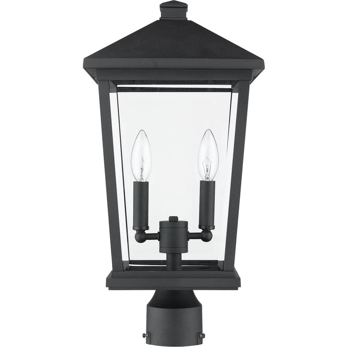Beacon Black Outdoor Post Mount Fixture - Outdoor Post Mount Fixtures