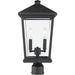 Beacon Black Outdoor Post Mount Fixture - Outdoor Post Mount Fixtures