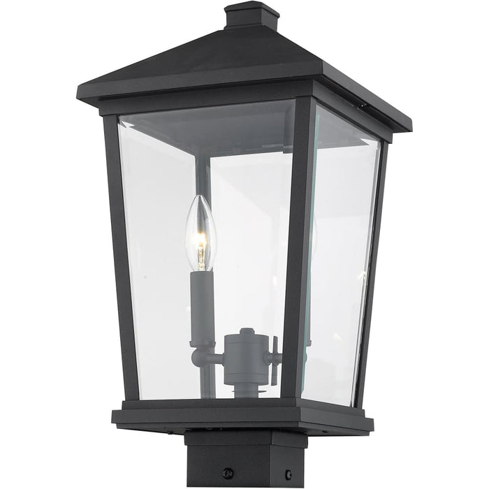 Beacon Black Outdoor Post Mount Fixture - Outdoor Post Mount Fixtures
