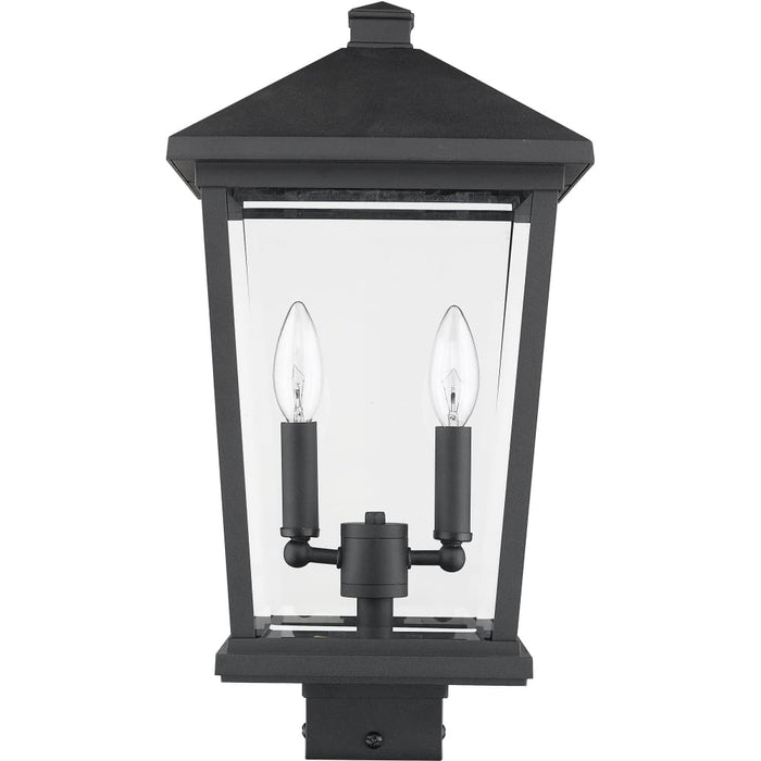 Beacon Black Outdoor Post Mount Fixture - Outdoor Post Mount Fixtures