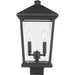 Beacon Black Outdoor Post Mount Fixture - Outdoor Post Mount Fixtures