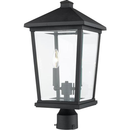 Beacon Black Outdoor Post Mount Fixture - Outdoor Post Mount Fixtures