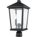 Beacon Black Outdoor Post Mount Fixture - Outdoor Post Mount Fixtures