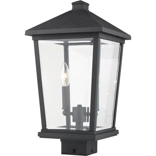 Beacon Black Outdoor Post Mount Fixture - Outdoor Post Mount Fixtures