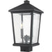 Beacon Black Outdoor Post Mount Fixture - Outdoor Post Mount Fixtures