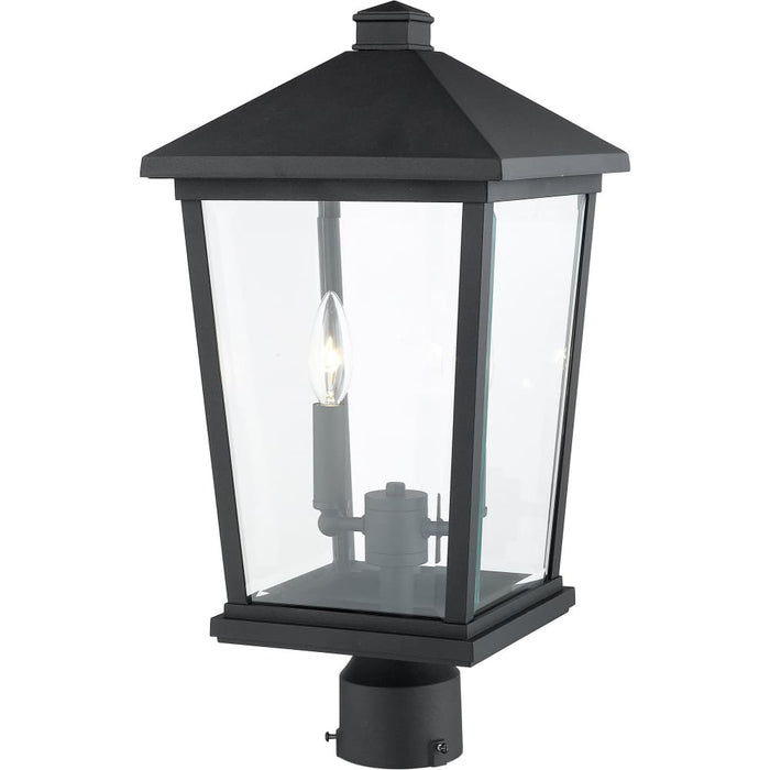 Beacon Black Outdoor Post Mount Fixture - Outdoor Post Mount Fixtures