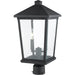 Beacon Black Outdoor Post Mount Fixture - Outdoor Post Mount Fixtures