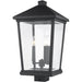 Beacon Black Outdoor Post Mount Fixture | theLightShop