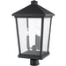 Beacon Black Outdoor Post Mount Fixture - Outdoor Post Mount Fixtures