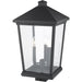 Beacon Black Outdoor Post Mount Fixture - Outdoor Post Mount Fixtures