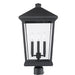 Beacon Black Outdoor Post Mount Fixture - Outdoor Post Mount Fixtures