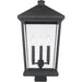 Beacon Black Outdoor Post Mount Fixture - Outdoor Post Mount Fixtures
