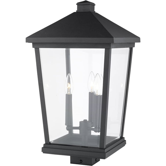 Beacon Black Outdoor Post Mount Fixture - Outdoor Post Mount Fixtures