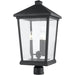 Beacon Black Outdoor Post Mount Fixture - Outdoor Post Mount Fixtures