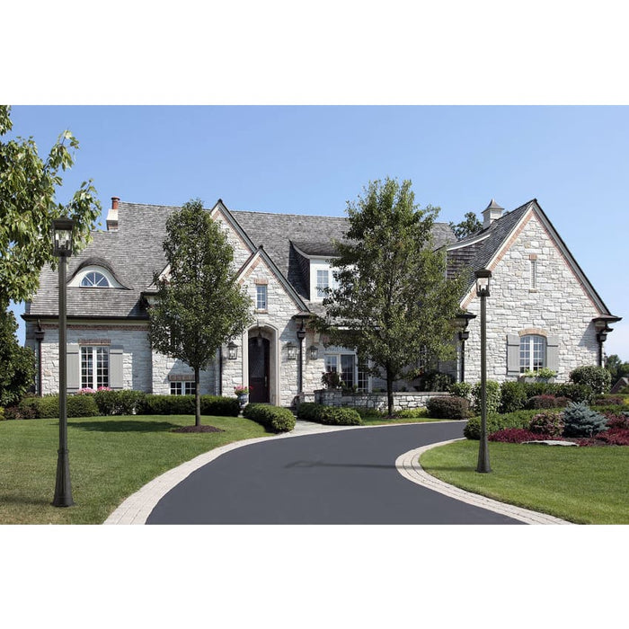 Beacon Black Outdoor Post Mounted Fixture - Outdoor Post Mounted Fixtures