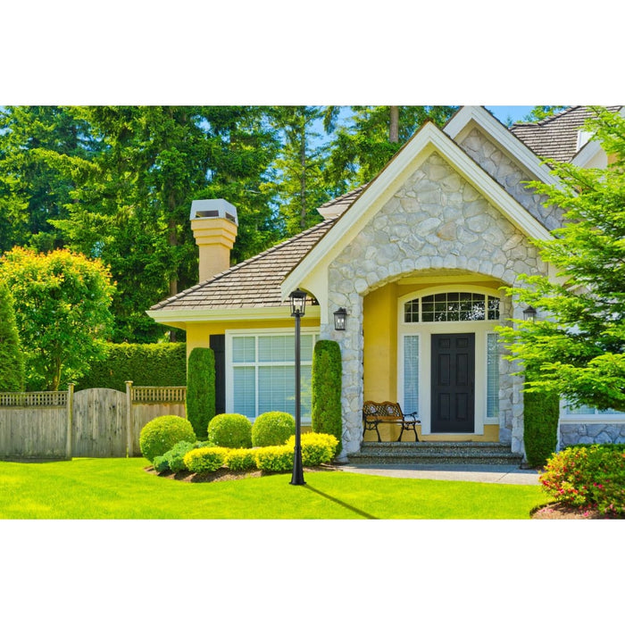 Beacon Black Outdoor Post Mounted Fixture - Outdoor Post Mounted Fixtures