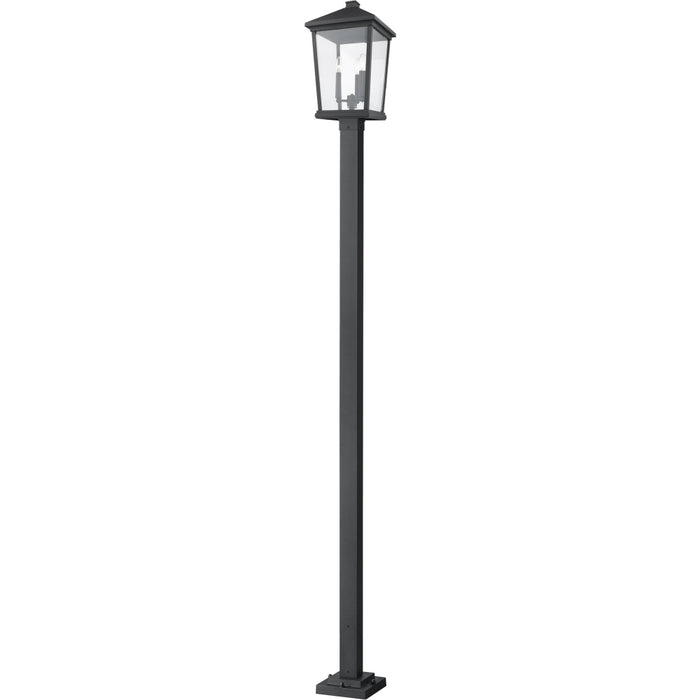 Beacon Black Outdoor Post Mounted Fixture | theLightShop