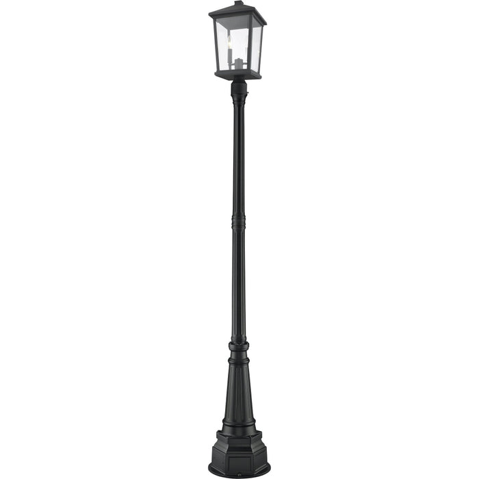 Beacon Black Outdoor Post Mounted Fixture | theLightShop