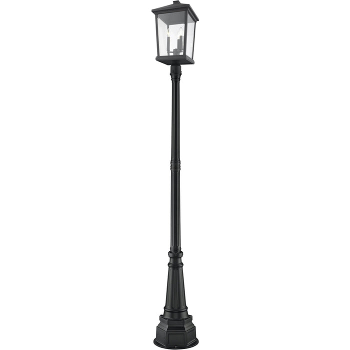 Beacon Black Outdoor Post Mounted Fixture | theLightShop